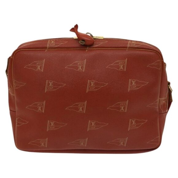LOUIS VUITTON LOUIS VUITTON Cup Calvi Bag Red Aboganie M80028 LV Auth 125072 - Picture 2 of 16